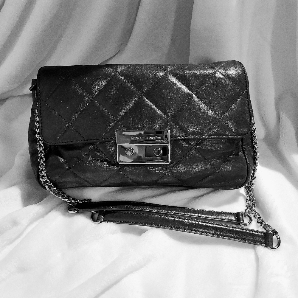 Michael Kors Shoulder Bag - gunmetal color
